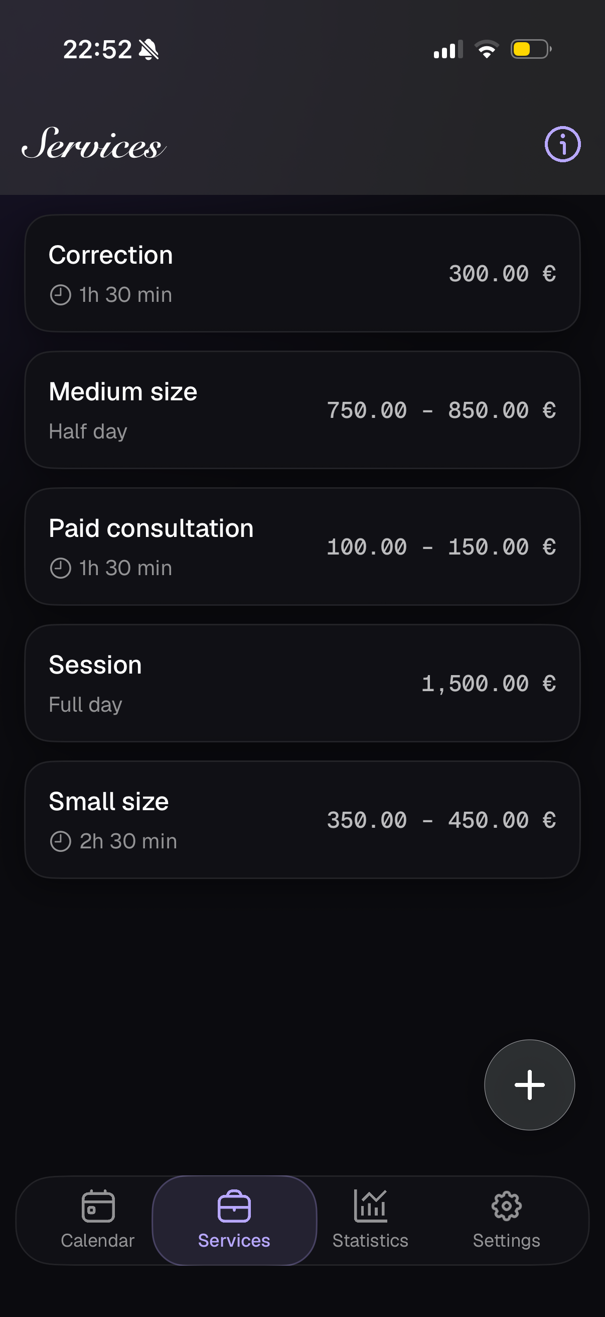 Services & pricing